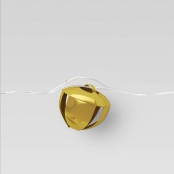 2 NWT Sets LED Fairy White Poms Bells Threshold Christmas decor lights holidays - Picture 5 of 8